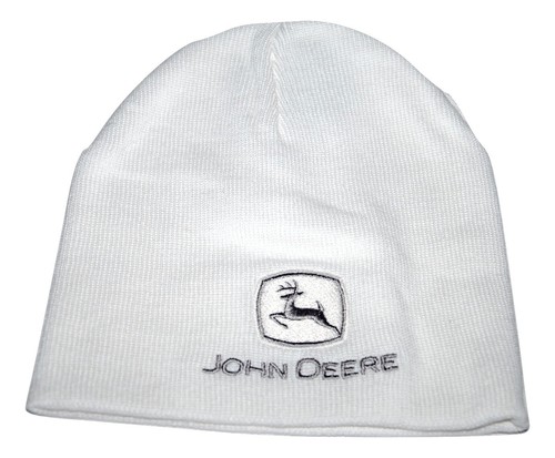 White Knit Winter Hat Beanie Toque 