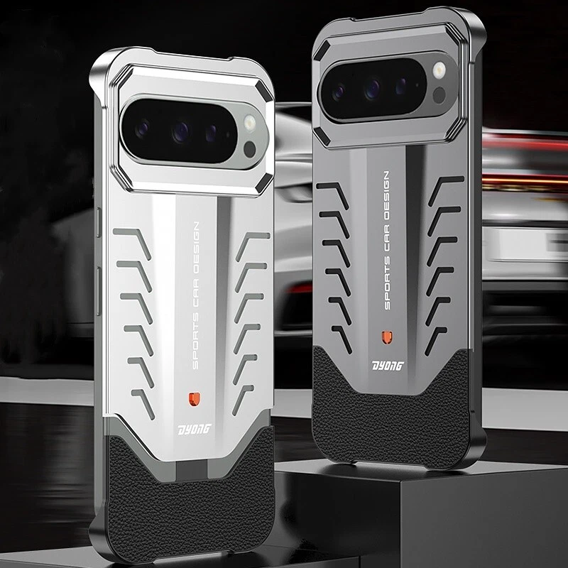 Luxury Metal Heat Dissipation Frameless Case For Googel Pixel 9 Pro , 9 Pro XL - Picture 1 of 15