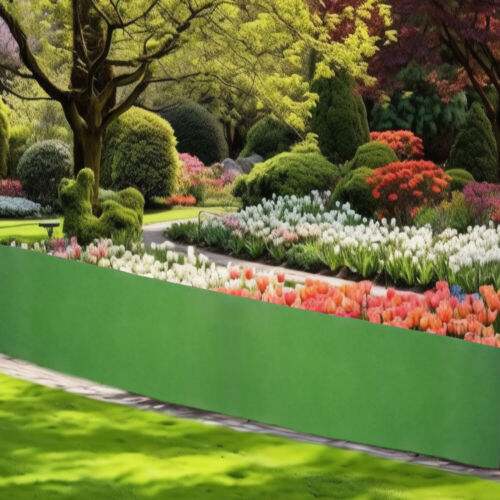 1 Roll of Plastic Garden Lawn Fence Landscape Fencing Ornamental Border Panel - Afbeelding 1 van 18