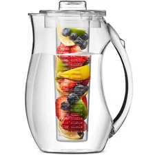 Water Infuser Pitcher – Fruit Infuser Water Pitcher By Home Essentials – Shat...