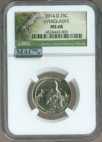 2014-D Arches Quarter NGC MS68 Quality 