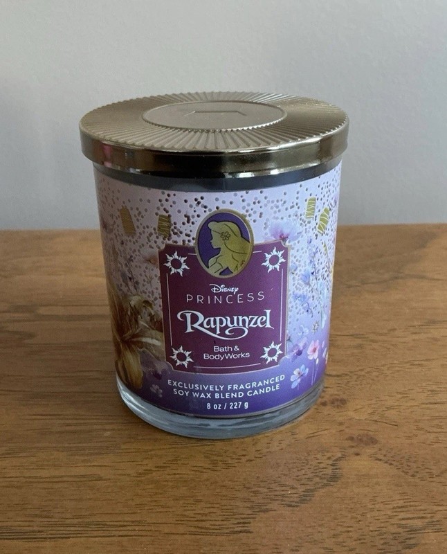 Bath and Body Works Disney Princess Rapunzel Single Wick Candle NEW