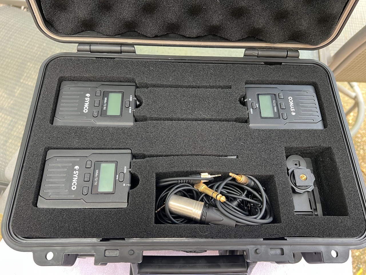 Lot of 2 Synco WMic-T2 UHF 2 channel wireless microphone systems EXC