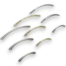 MANIGLIETTA PER MOBILI MANIGLIA MANIGLIE ORO CROMO LUCIDO SATINATO MM 64 96 128