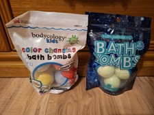 Lot of 2 pkg Bath Bombs Bodycology kids color changing scented 1.4-3oz -7 ct