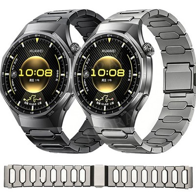Luxury Titanium Metal Strap Band For Huawei Watch 5 4 3/GT 6 5 4 3 2e 2 Pro 46mm