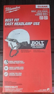 Milwaukee Tool 48-73-1410 Bolt Eye Visor - Clear Dual Coat Lens 