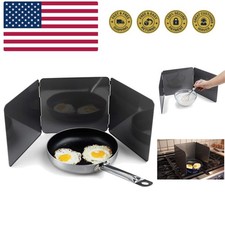 Splatter Shield, 3 Sided Frying Splatter Guard For Stove Top, 9" x 10.25"