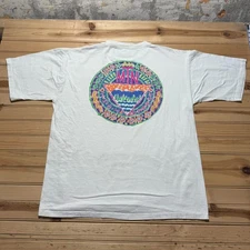 Vintage 90s SDI Mountain High Energy Art Single Stitch Graphic T-Shirt - Size XL