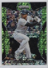 2019 Panini Prizm Tier III Lime Green Donut Circle 11/199 Aaron Hicks #236 12dm