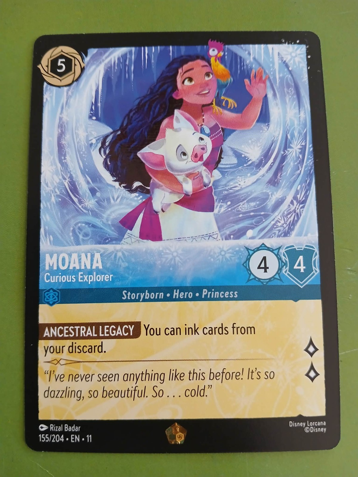Moana - Curious Explorer 155/204 Winterspell Regular Legendary