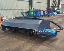 AGT 72" 32PCS Blades Hydraulic Rotary Tiller Attachment  for Skid Steer Loader