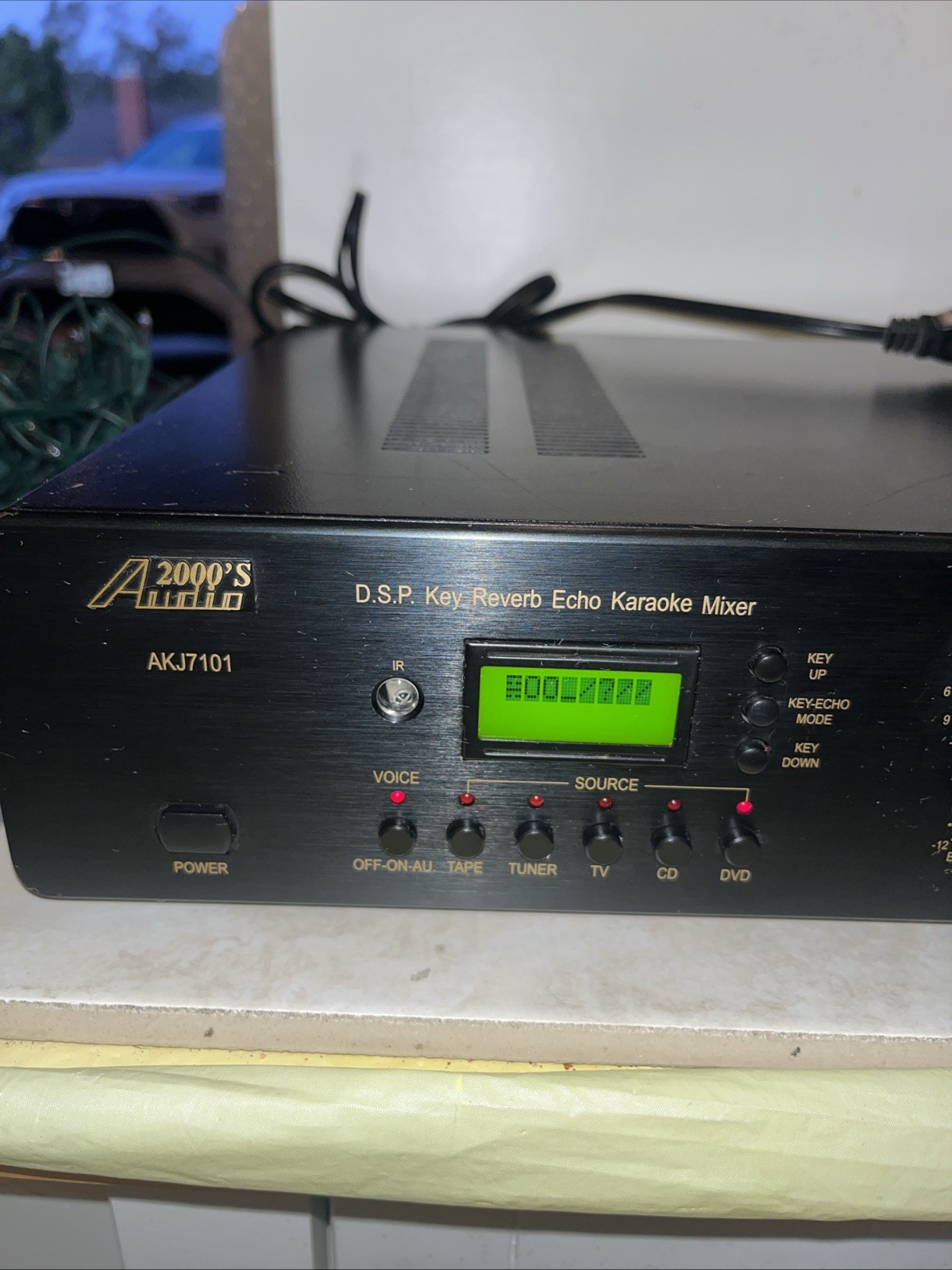 RARE Audio 2000’s AKJ7101 D.S.P. Key Reverb Echo Mixer Used Tested/Working ✅