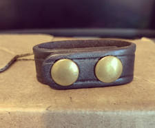 Duty Belt Retainer Dark Brown Leather Tooled 2 1/4"