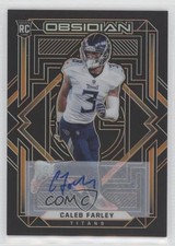 2021 Panini Obsidian Rookies Electric Etch Orange /75 Caleb Farley Auto 01l2