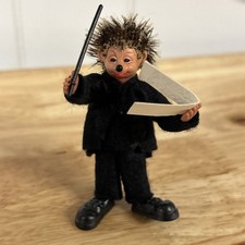 VINTAGE Original PETER STEIFF Hedgehog Mecki Doll Made In Austria 1950 s 1960 s
