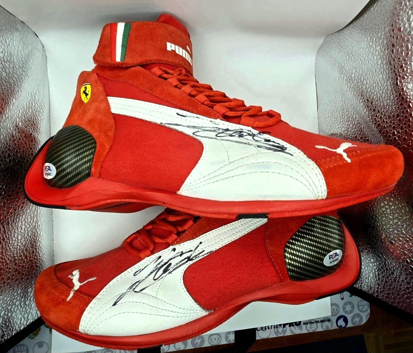 Charles Leclerc signed Ferrari F1 Formula One Puma Trionfo Carbon Fiber - PSA view 1