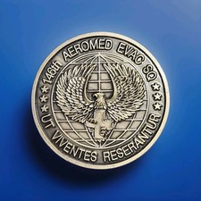 **Vintage** USAF 146th Aeromed Evac SQ. Tac Evac Blacksheep Challenge Coin