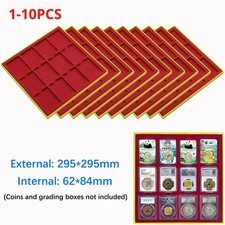 Lot Cardboard Display Storage Box Case for 12Certified PCGS NGC Coin Slab Holder
