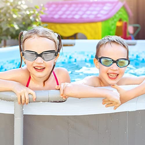 Gafas de natación para niños, paquete de 2 gafas de natación antiniebla a prueba de fugas para niños, anti-UV - Imagen 7 de 7