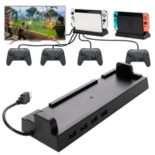 USB Hub for Switch Dock – 4-Port Expansion for Multiplayer & Charging