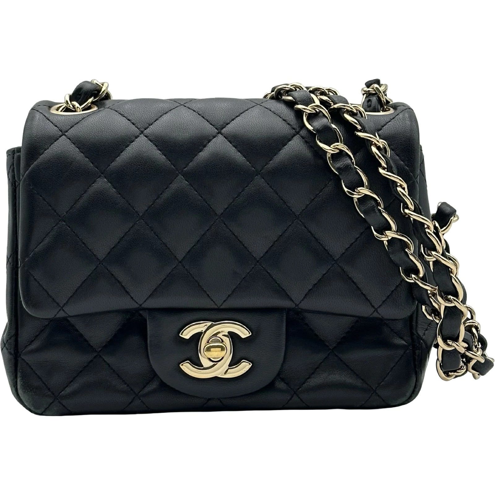 Chanel Matelasse17 AS3442 No 29 Black Lambskin Shoulder Bag r0_0704