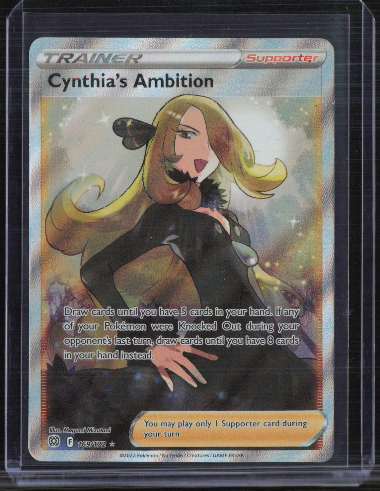 2022 Pokemon Brilliant Stars Full Art #169 Cynthia's Ambition