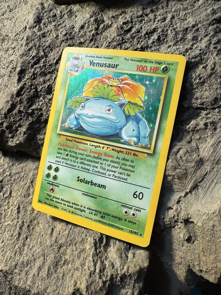 POKEMON TCG BASE SET HOLOS CHARIZARD BLASTOISE AND VENUSAUR.  - Image 3 of 4