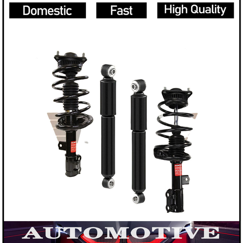 Detroit Axle - 8pc Front Struts w/Coil Spring Sway Bar