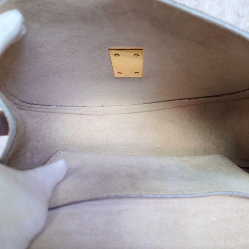 Bolso de hombro para mujer Chloe Drew Gold Chain Pochette rosa beige con... - Imagen 12 de 13