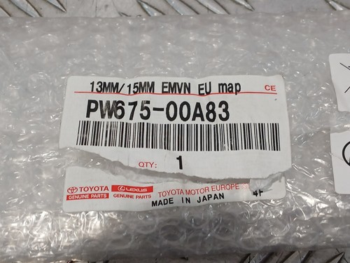 NEW GENUINE LEXUS 13 / 15MM GEN 8 / 9 EUROPE SAT NAV MAP 2024 / 2025 PW675-00A83 - Picture 2 of 2
