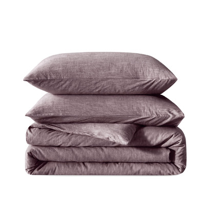 Bfs Home Linen Duvet Cover - Cotton Linen Blend 3-Pieces