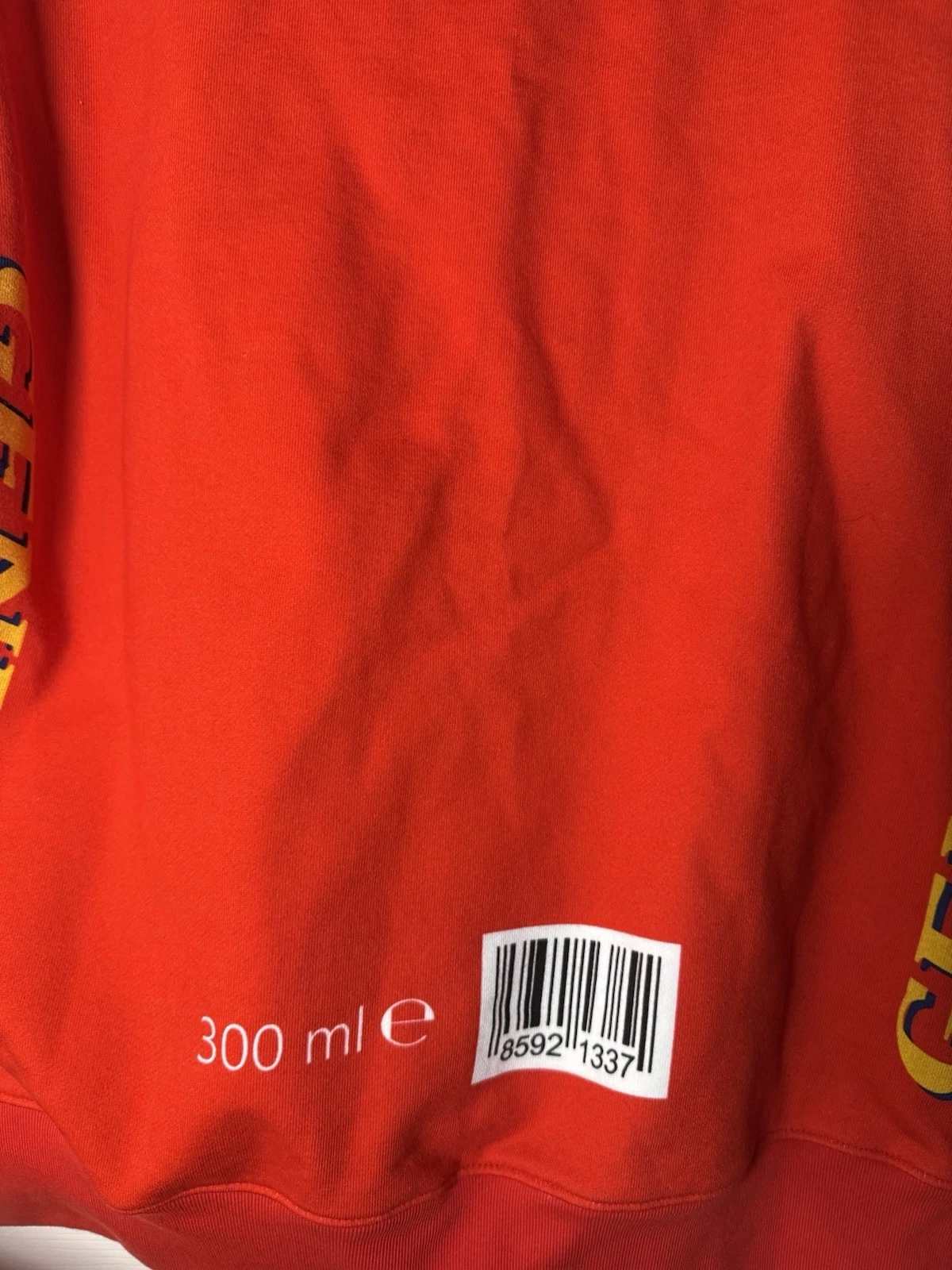 Felpa con cappuccio Moschino x Jeremy Scott stampa Budweiser cotone donna taglia 2 colore rosso nuova con etichetta