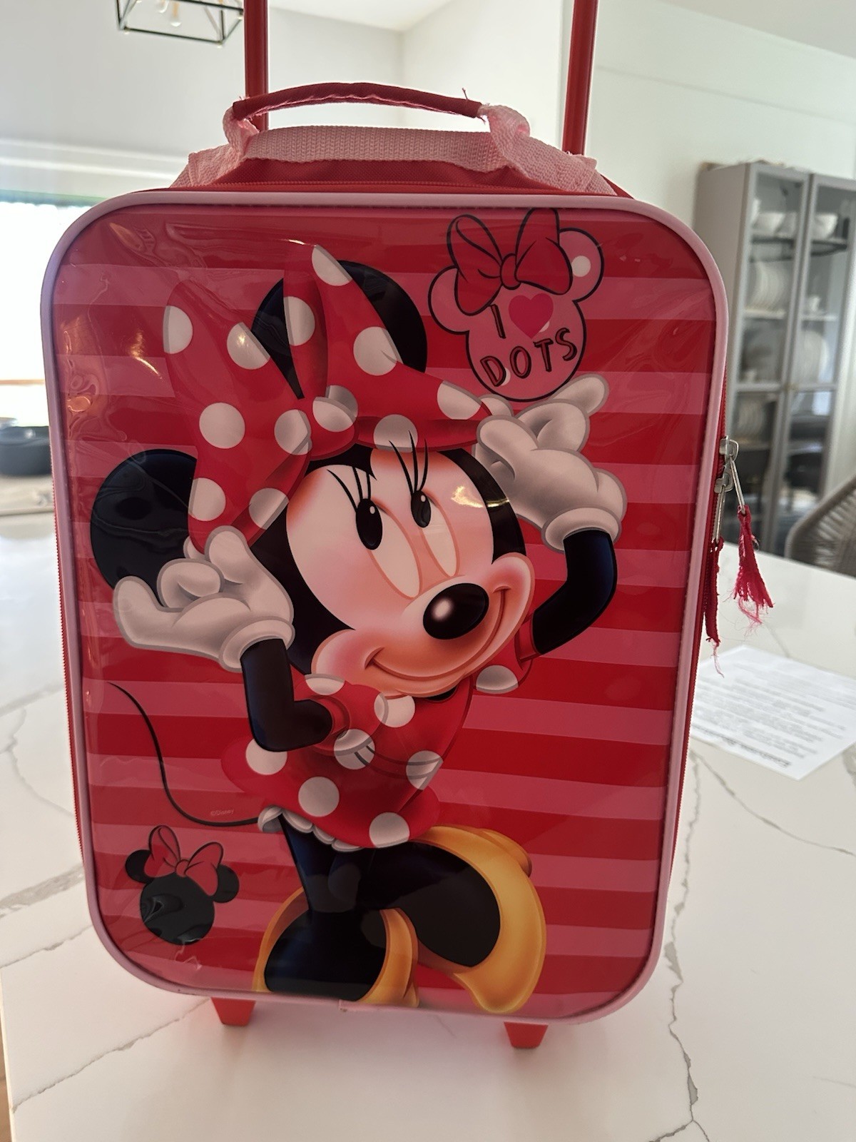 Disney Minnie Mouse Soft-Side Kids Rolling Luggage