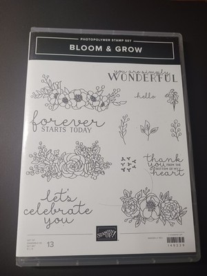Stampin Up Bloom And Grow Stamps And Dies