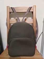Lacoste Small Backpack Bag - Croc logo - Multiple pockets Army Green Color