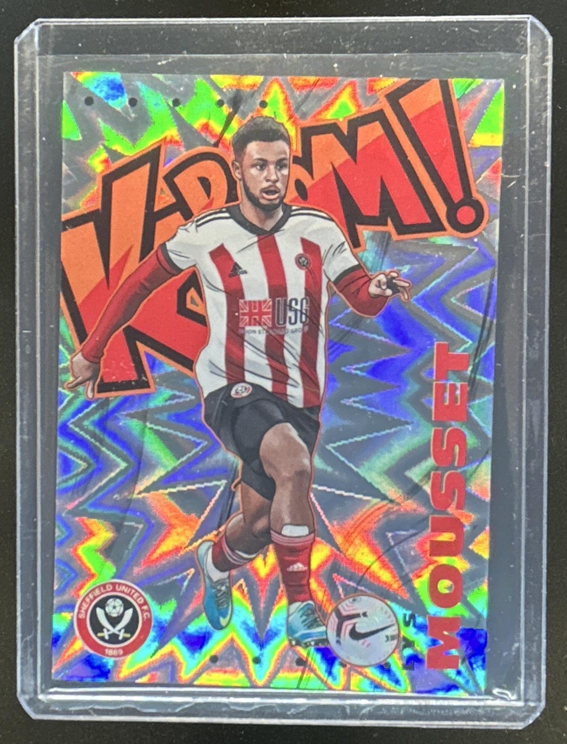 2020-21 Panini Prizm Premier League Lys Mousset Kaboom SSP #15 Sheffield U