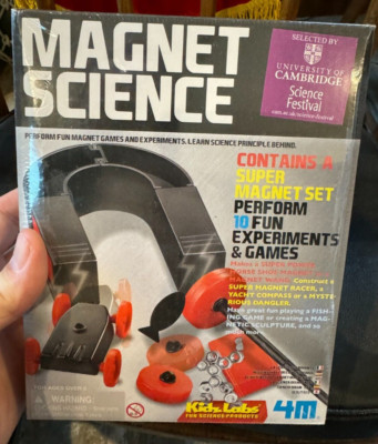 MAGNETIC SCIENCE Kidz Labs 4M Experiment Set/Educational Toy Kit NEW SEALED!