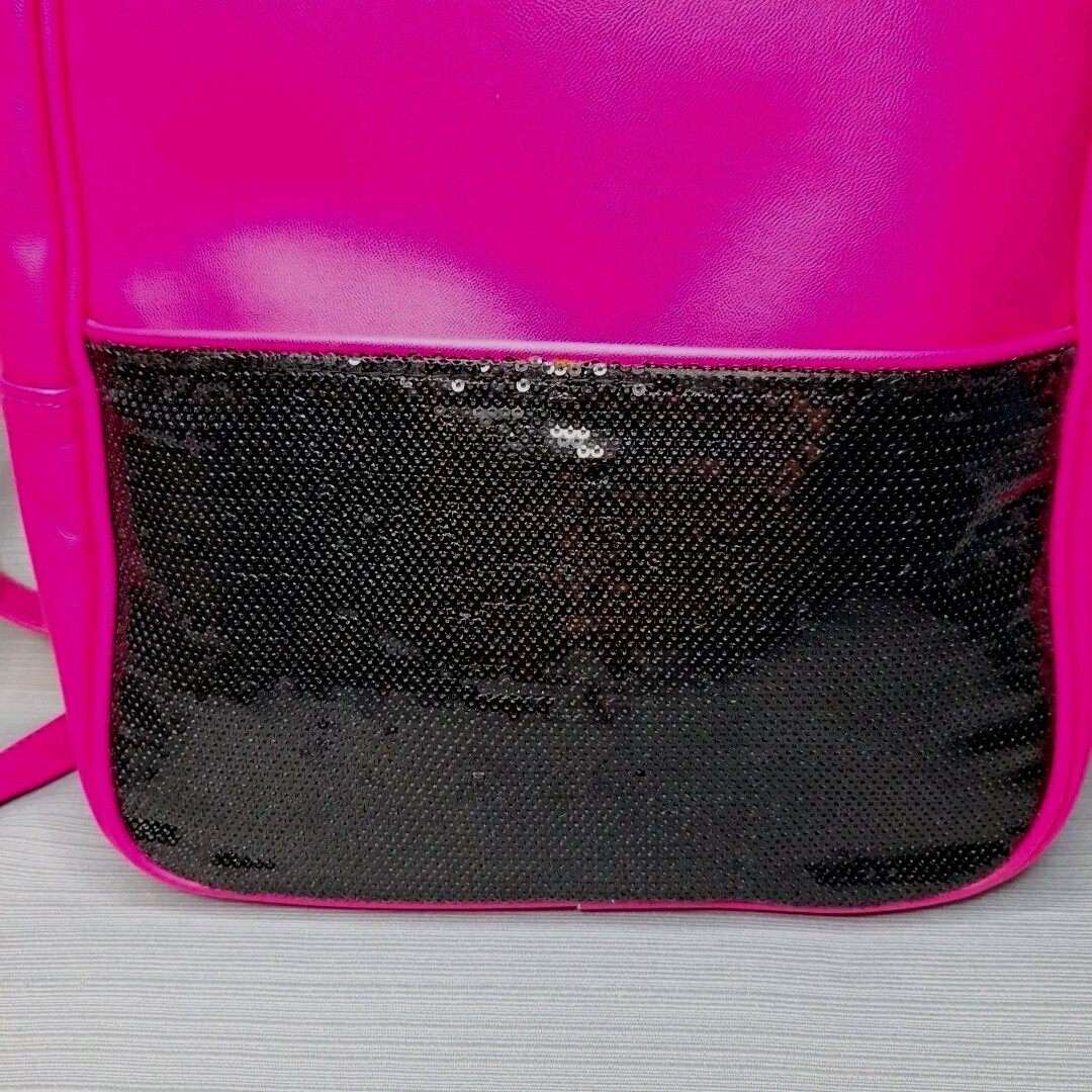 Juicy Couture Hot Pink & Black Faux Leather Backpack  display picture 1