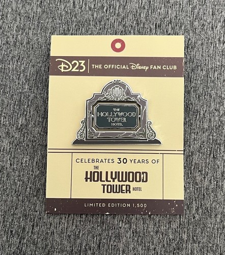 D23 HOLLYWOOD TOWER HOTEL TWILIGHT ZONE TOWER OF TERROR 30TH ANNIVERSARY LE PIN