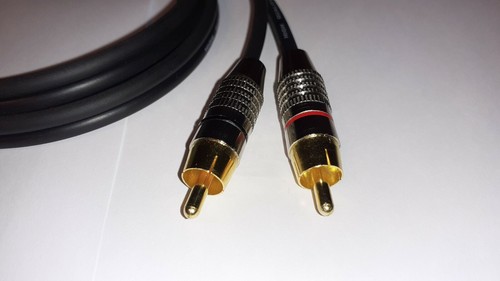 AUDIOPHILE (NEW 99.9% OFC.CABLE) 4 PIN TO 2 x MALE RCA INTERCONNECT QUAD 33,34 - Picture 2 of 4