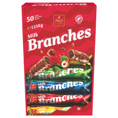 50er Branche / Branches Schweizer Schokolade Schokoriegel NEU & OVP