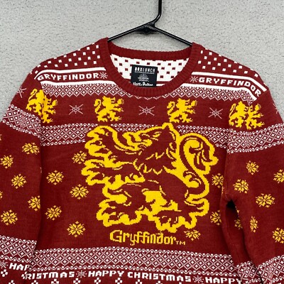 Boxlunch Harry Potter Christmas Sweater Size Small Gryffindor Fair Isle  Holiday