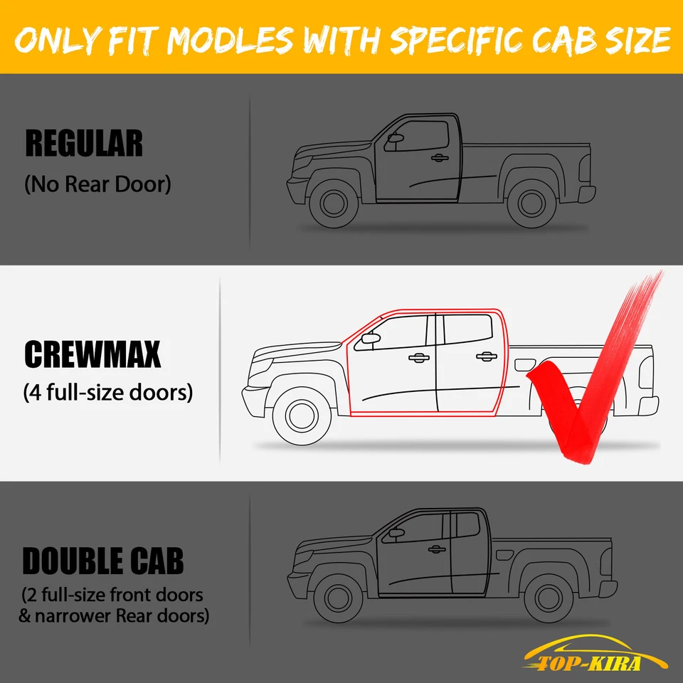 Running Boards For 1999-2016 Ford F250 Super Duty Crew Cab 6" Nerf Bar Side Step - Image 2 of 4