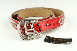 red bb simon belt
