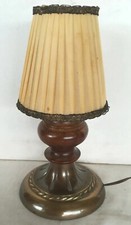 Lume In Bronzo E Legno Vintage