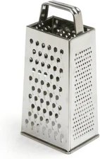 Kitchen Stainless Steel 4-Sided Box Food Grater Vegetable Cheese Slicer Shredder