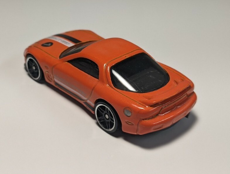 難あり 1/64 マッスルマシーン 4 FD3S D1仕様 蛍光オレンジ Hot Wheels Turbo Orange '95 Mazda RX-7 1:64 Diecast/Plastic