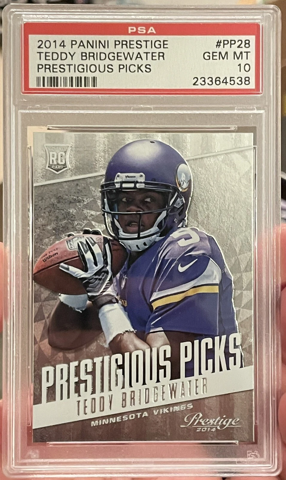 Teddy Bridgewater Panini Prestige Prestigious Picks #PP28 Base