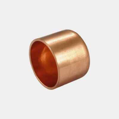 Copper Pipe Fittings Cap 1/2'' Inch - Lot of 25